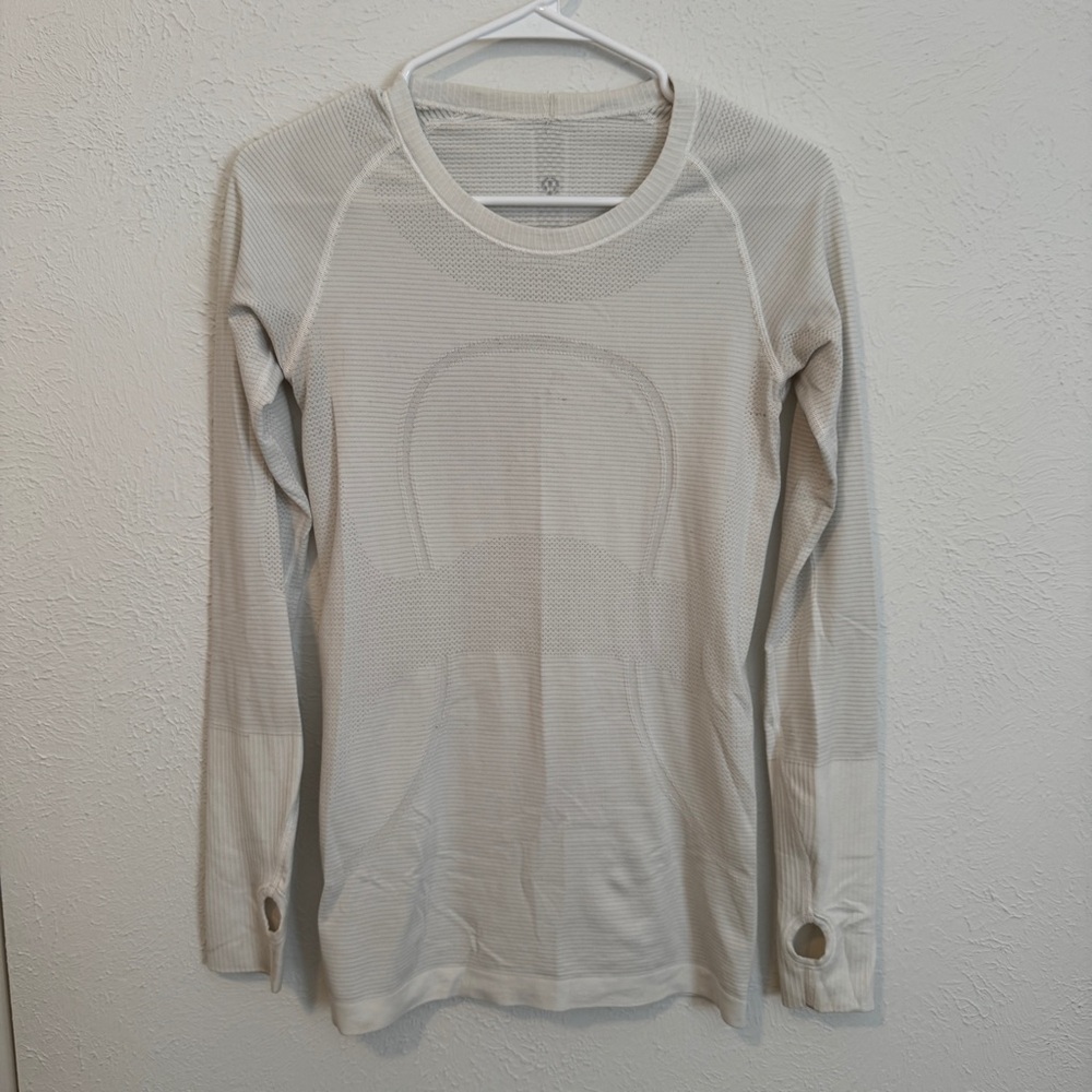 lululemon athletica Long Sleeve Top - Cream